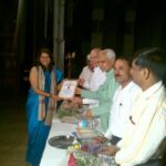 Ishwartna Award AT Balgandharv by the hands of Father Fransis Dibrito